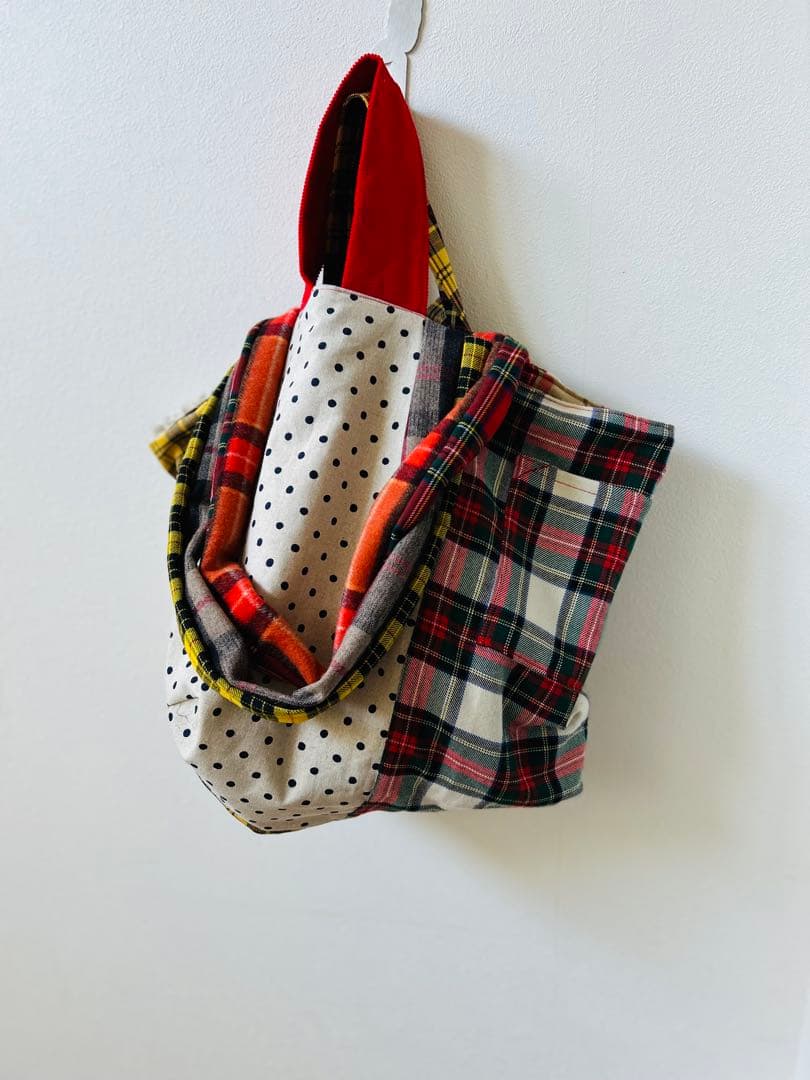 ∴●///『大っきな2wayリバーシブルチェッカーズBAG』