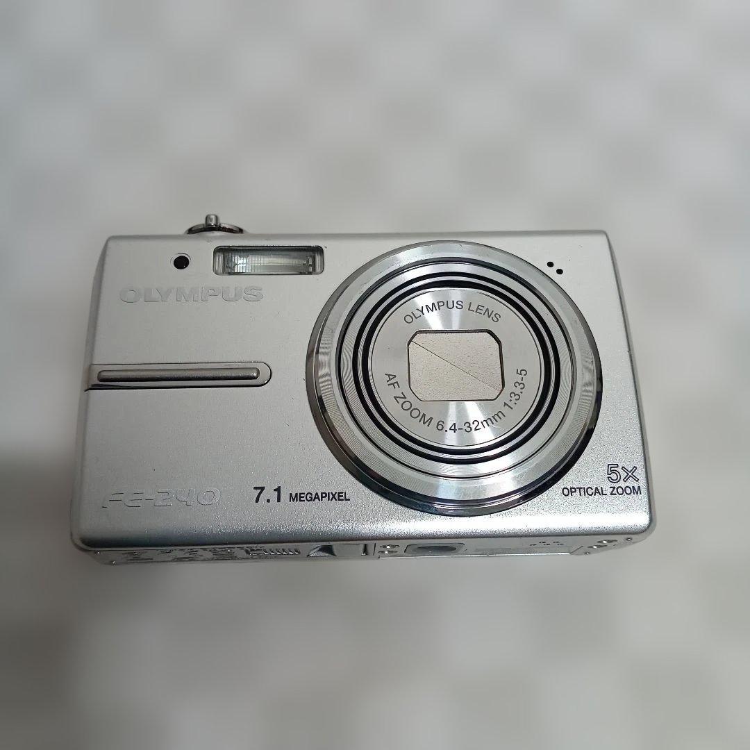 【✨美品✨】OLYMPUS FE-240 平成レトロ コンデジ シルバー