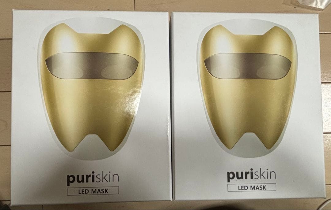 puriskin LEDマスク ゴールド　２個セット
