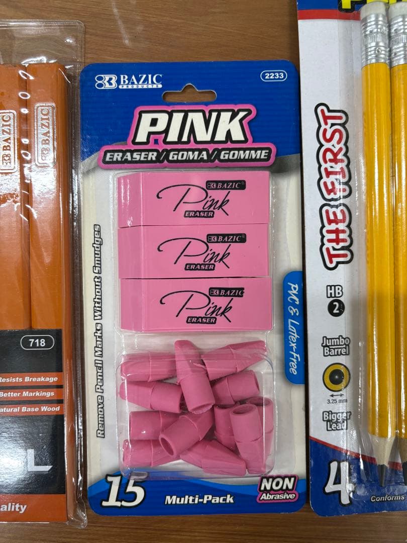 BAZIC 鉛筆　消しゴム　カーペンターズペンシル 文房具